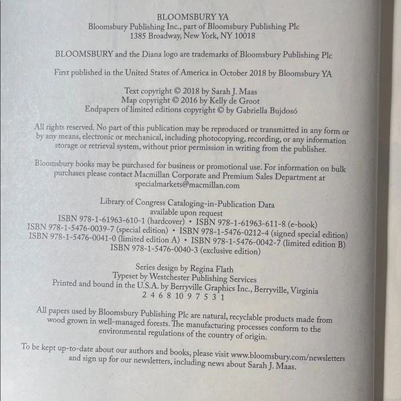 Kingdom of Ash by Sarah J. Maas - Yellow Cover Fantasy Hardcover - Picture 4 of 4